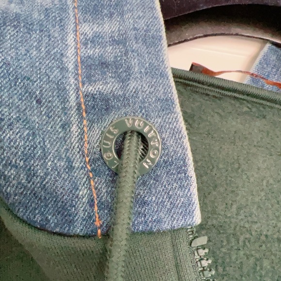 Authentic Louis Vuitton Hybrid Hoodie Denim Jacket - Picture 11 of 12